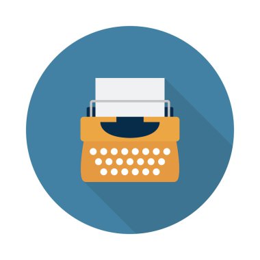 glyph düz vektör simgesi yazma