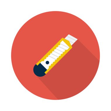 bıçak glyph düz vektör simgesi