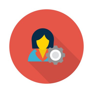 glyph düz vektör simgesini ayarlama