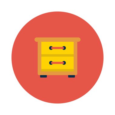 dolap glyph düz vektör simgesi