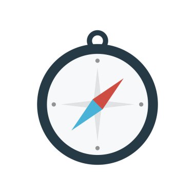 Yön glif düz vektör simge