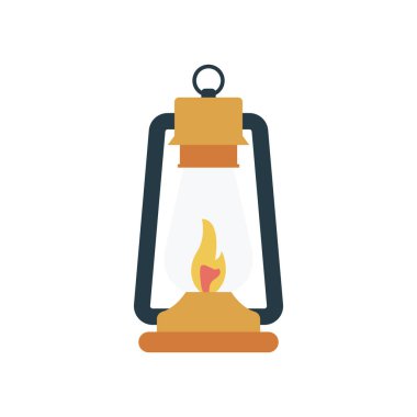 Yangın lamba glif simge vektör