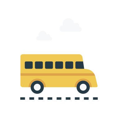 Araç glif düz vektör simge