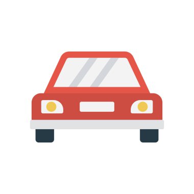 Araç glif düz vektör simge