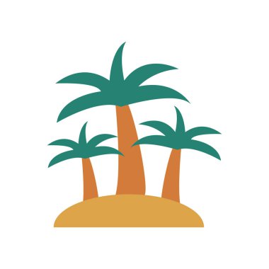 ağaç glyph düz vektör simgesi