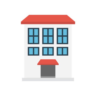 mağaza glyph düz vektör simgesi