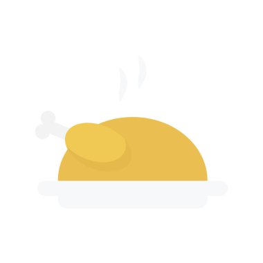 bacak parçası glyph düz vektör simgesi