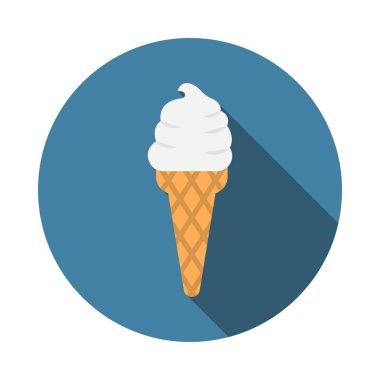 buz krem glif simge vektör