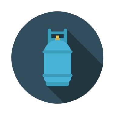 gaz glyph düz vektör simgesi