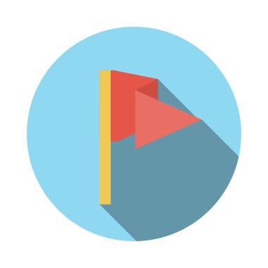 işareti glif düz vektör simgesi