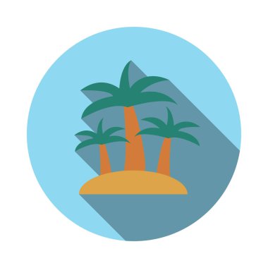 ağaç glyph düz vektör simgesi