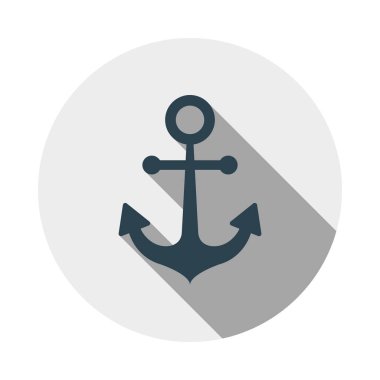 deniz glyph düz vektör simgesi