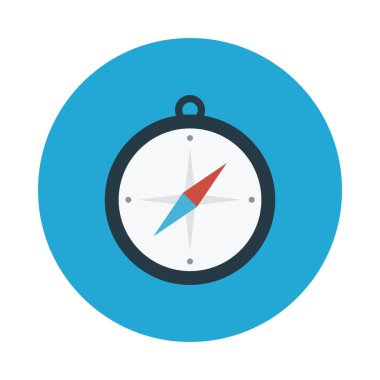 Yön glif düz vektör simge