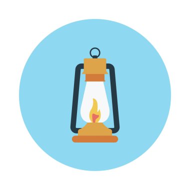 Yangın lamba glif simge vektör