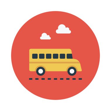 Araç glif düz vektör simge