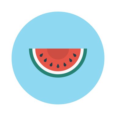 düz meyve glif simge vektör