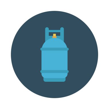 gaz glyph düz vektör simgesi