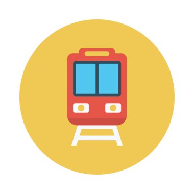 raylı glyph düz vektör simgesi