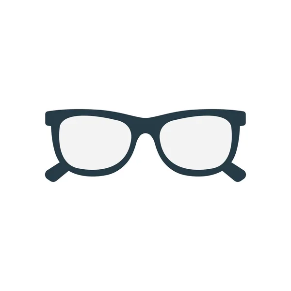 Gafas Glifo Plano Vector Icono — Vector de stock