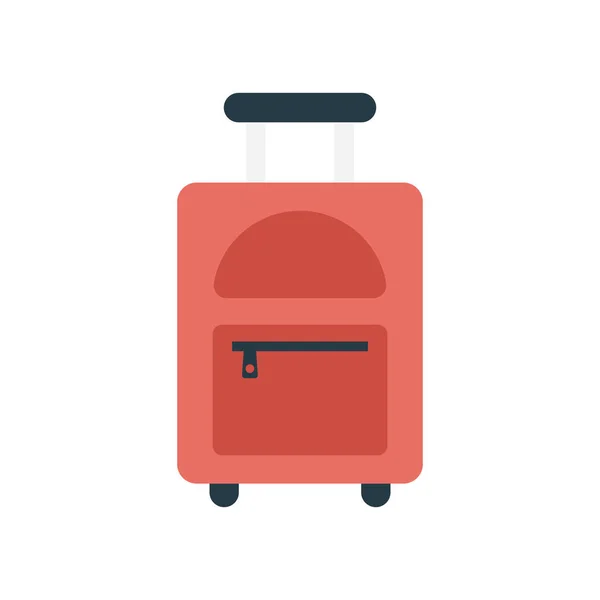 Luggage Glyph Flat Vector Icon — Stock Vector