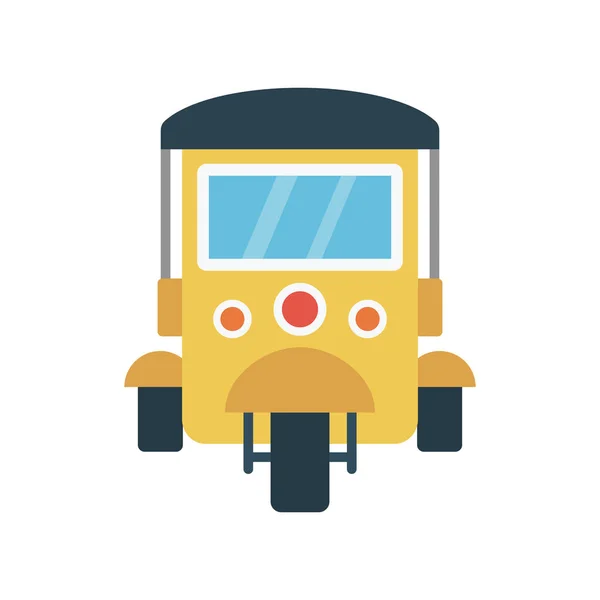 Icono Vector Plano Glifo Transporte — Vector de stock