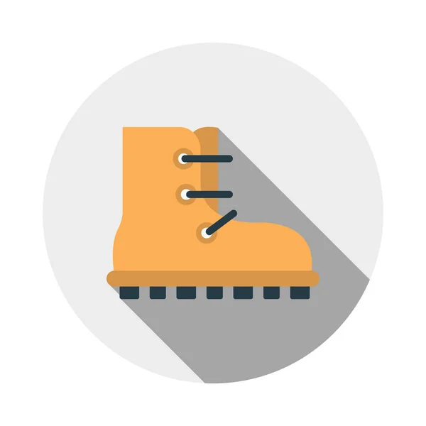 Shoe Glyph Flat Vector Icon — Stock Vector