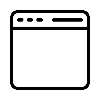 şablon ince çizgi vektör simgesi