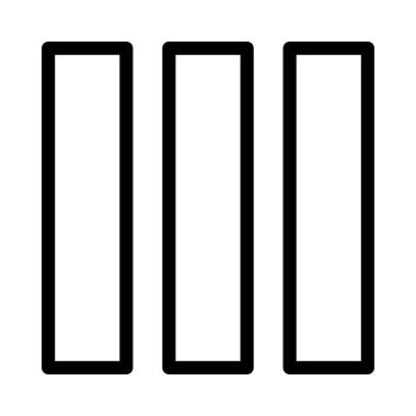 Düzen ince çizgi vektör simgesi