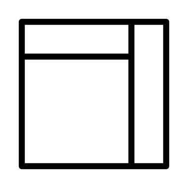 şablon ince çizgi vektör simgesi