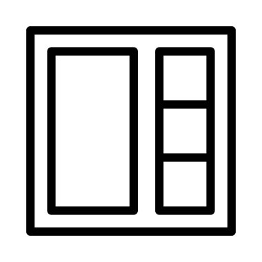 web ince çizgi vektör simgesi