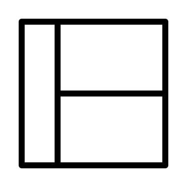 şablon ince çizgi vektör simgesi