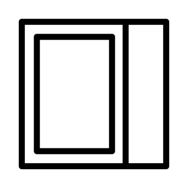 şablon ince çizgi vektör simgesi