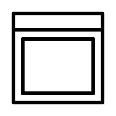 şablon ince çizgi vektör simgesi