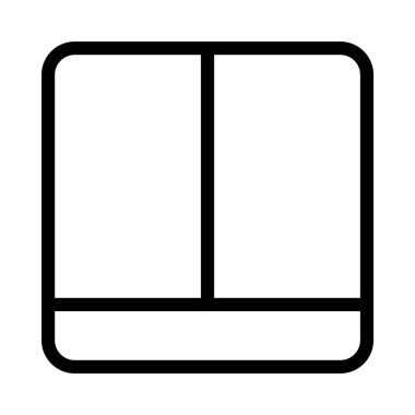 web ince çizgi vektör simgesi