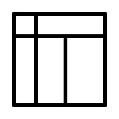 web ince çizgi vektör simgesi