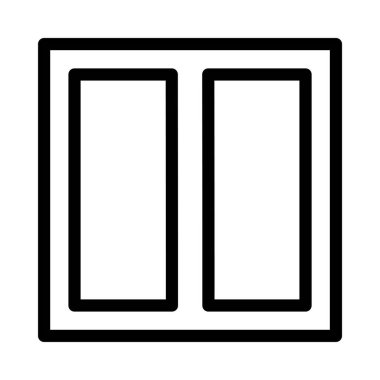 şablon ince çizgi vektör simgesi