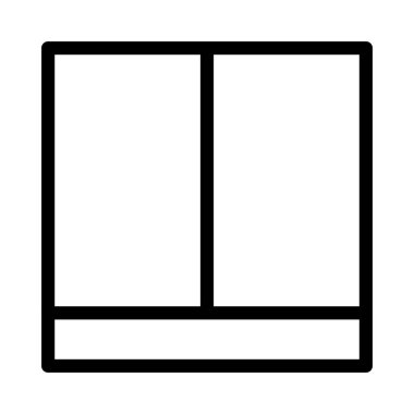 şablon ince çizgi vektör simgesi