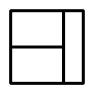 web ince çizgi vektör simgesi