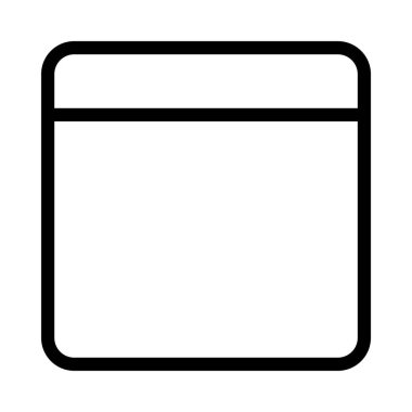 şablon ince çizgi vektör simgesi