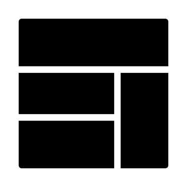 web glyph düz vektör simgesi