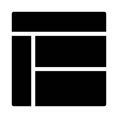 web glyph düz vektör simgesi