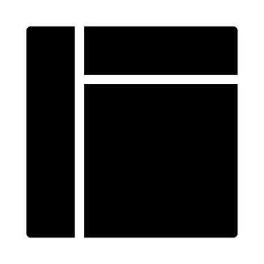 şablon glyph düz vektör simgesi