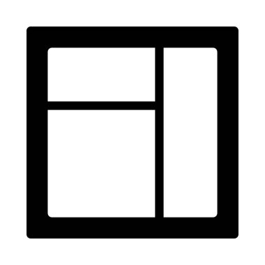 şablon glyph düz vektör simgesi