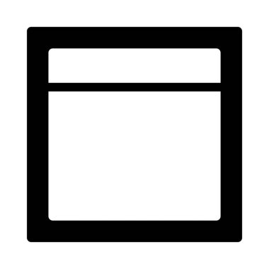 şablon glyph düz vektör simgesi