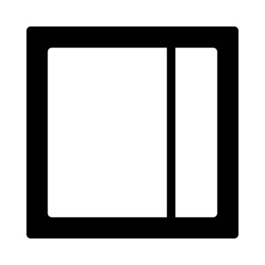 şablon glyph düz vektör simgesi