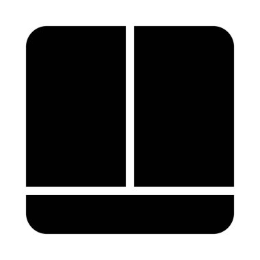 web glyph düz vektör simgesi