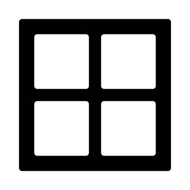 düzen glyph düz vektör simgesi