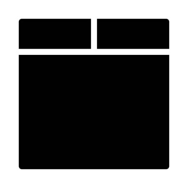 web glyph düz vektör simgesi