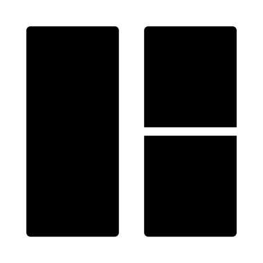 şablon glyph düz vektör simgesi