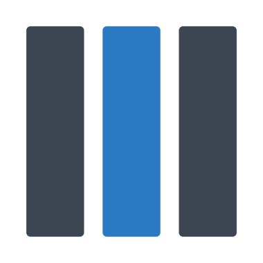 düzen glyph renk vektör simgesi